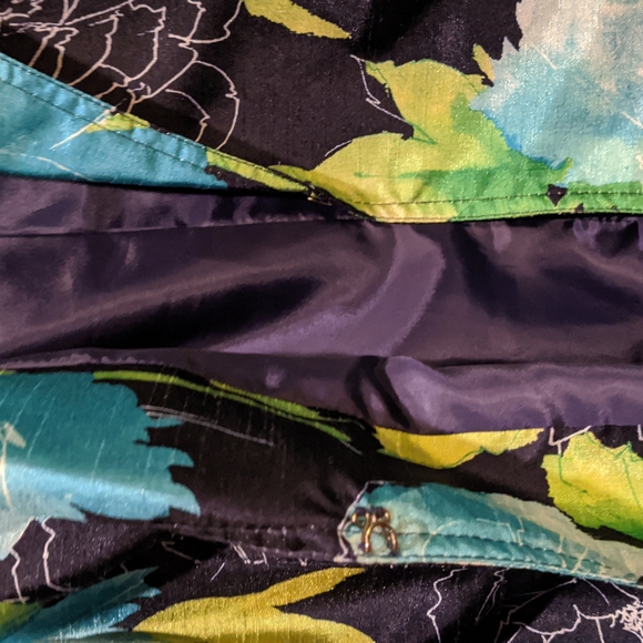 Susan Graver Floral 100% Polyester Lined XL Jacket - Picture 3 of 4